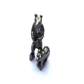 Standing Bear with Club  Pewter Figurine - Lead Free