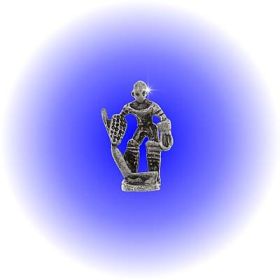 Small Hockey Goalie Pewter Figurine
