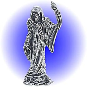 Lead Free Grim Reaper with scepter Pewter Figurine