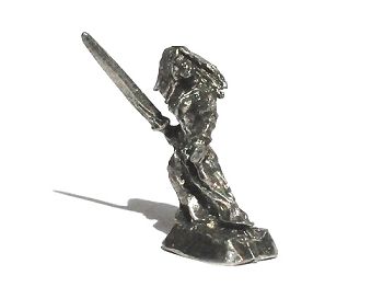 Sorceress with Sword Pewter Figurine - Lead Free