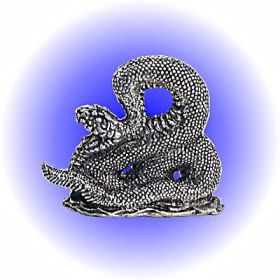 Attaching Snake Pewter Figurine - Lead Free