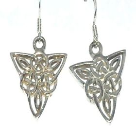 Sterling Silver Celtic Knotted Filigree  Dangle Earring