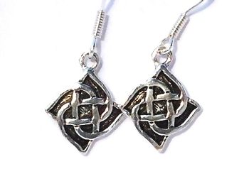 Sterling Silver Celtic Knot Dangle Earring