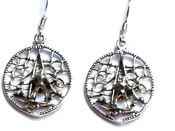 Sterling Silver WindSurfing Dangle Earrings