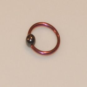 Titanium Purple Captive Hoop 14g/ 16mm-dia / 4mm ball