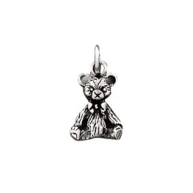 Sterling Silver Teddy Bear Figurine  Pendant