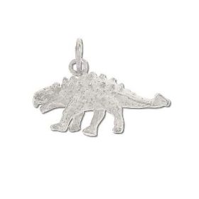 925 Sterling 3-D Ankylosaurus Dinosaur Pendant