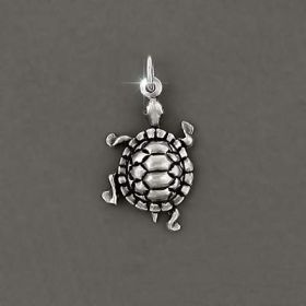 925  Sterling Silver Turtle Charm Pendant