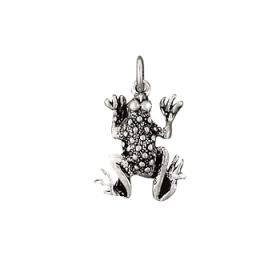 Sterling Silver  Frog Charm Pendant