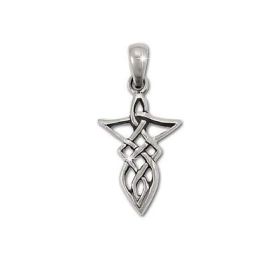 Sterling Silver Celtic Fish Riddle Knot Pendant