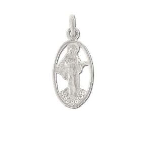Sterling Silver Medjugorje VIrgin Mary  Charm Pendant