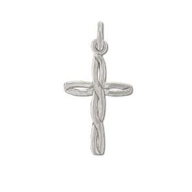 Sterling Silver Entwined Cross Pendant