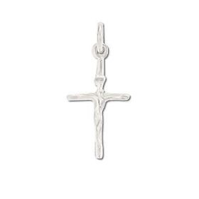 Sterling Silver Austere Crucifix Pendant