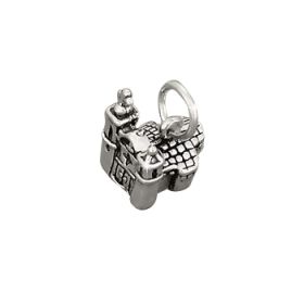 Sterling Silver Church Figurine Charm Pendant