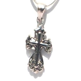 Sterling Silver Filigree Calatrava Cross Pendant