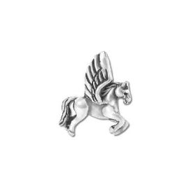 Sterling Silver 925 Full Body Pegasus Charm Pendant