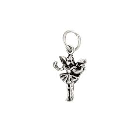 Sterling Silver Oxidized Fairy Charm Pendant