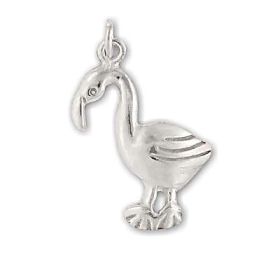 Sterling Silver Flamingo Pendant