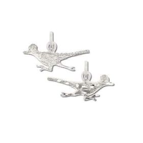 925 Sterling Silver Diamond Cut Roadrunner Pendant