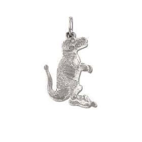 925  Sterling Silver 3-D  Allosaur Pendant