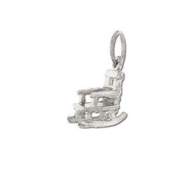 Sterling Silver Antique Rocking Chair Pendant