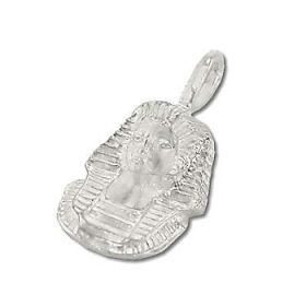 Sterling Silver King Tut Diamond Cut Pendant
