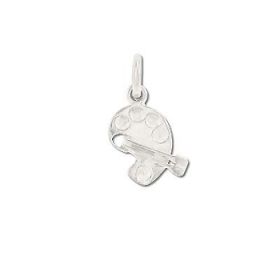 Sterling Silver Painters Palette Pendant