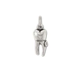 Sterling Silver Tooth Figurine Pendant
