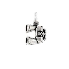 Sterling Silver Binoculars Figurine Pendant