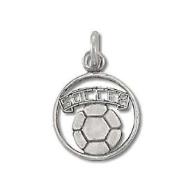 Sterling Silver Soccer Pendant