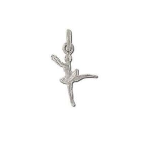 Sterling Silver Arabesque Ballerina Charm Pendant