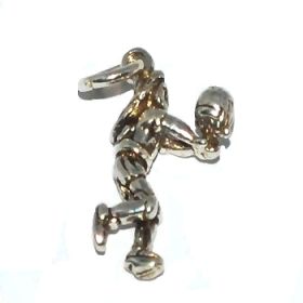 Sterling Silver Volleyball Player Charm Pendant