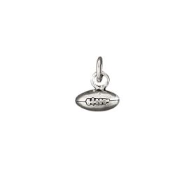Sterling Silver Football Charm Pendant