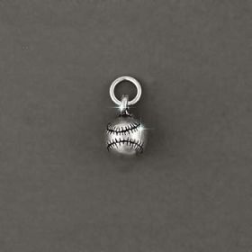 Sterling Silver Baseball Charm Pendant