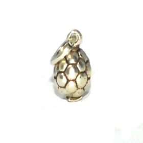 Sterling Silver small Soccer Ball charm pendant.