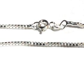 925 Sterling Silver 18 Inch 1.4mm wide Box Neck Chain Necklace