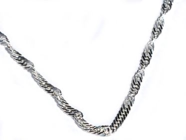 Sterling Silver 20 inch 2.5mm Twisted Neck Chain