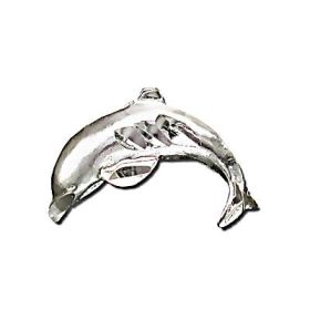 925 Sterling Diamond Cut Diving Dolphin Pendant