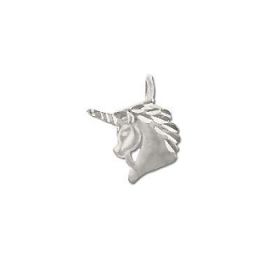 Sterling Silver Diamond Cut Unicorn Pendants