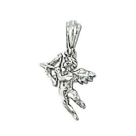 Sterling Silver Cupid and Arrow Pendant