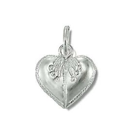 Sterling Silver Ornate Heart Pendant