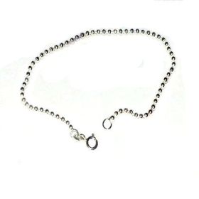 Sterling Silver 925 7 inch 2mm bead chain bracelet