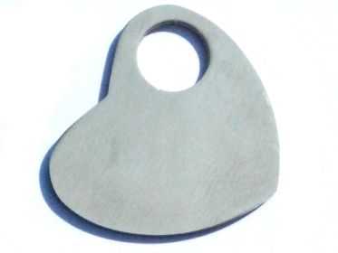 Stainless Steel Smooth Polished Engravable Heart Pendant