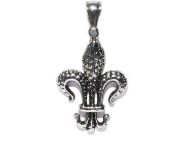 Stainless Steel  Fleur De Lis Nola Pendant