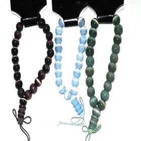 Cats Eye Power Bead Stretch Bracelets - Sold by the dozen