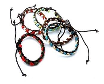 Colorful Braided Leather Adjustable Friendship Bracelet