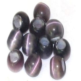 Purple Cats eye 8 mm beads sold by the dozen