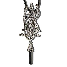 Wizard with Scepter and Fantasy Point Drop Necklace