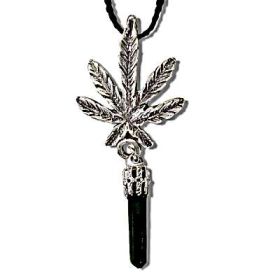 Bud Leaf with Fantasy Point Drop Necklace