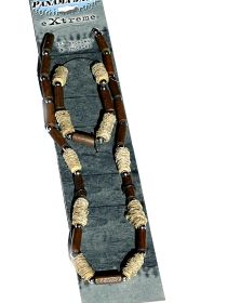 panama jack hemp wood bead necklace & bracelet sets